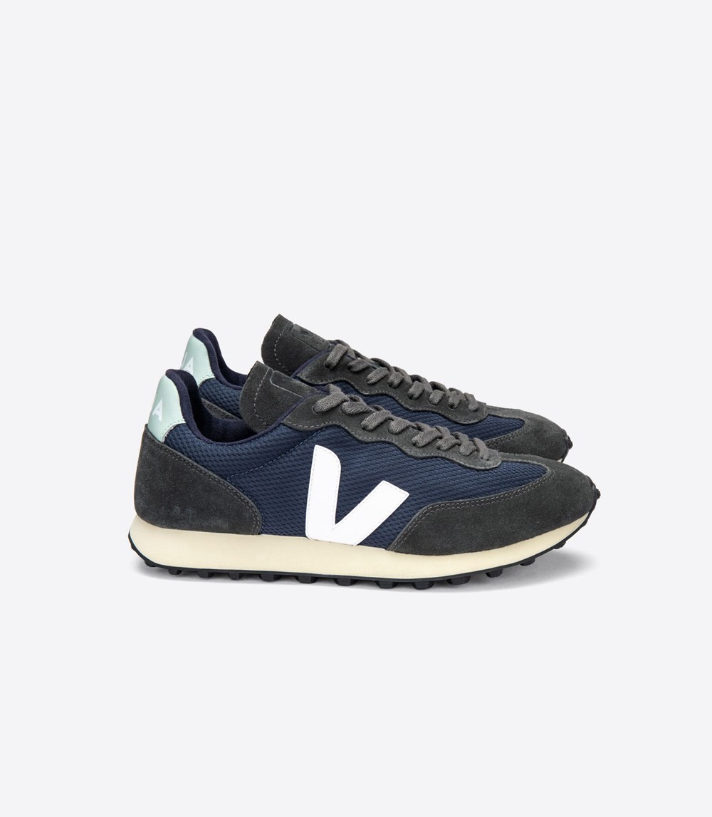 Veja Trainers Mens Navy/White - Rio Branco Alveomesh - LQKA-51309